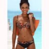 latest Two Piece Swimwear Women Purple Bikinis Printing Swimsuits Push Up Floral Summer Swimming Wear Sexy Bathing Suits