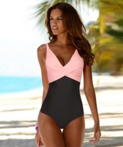 Sexy One Piece Swimwear Women latest New Monokini Bathing Suit Bodysuit V-neck Swimsuit Brazilian Beach Female Swimming Wear Girl